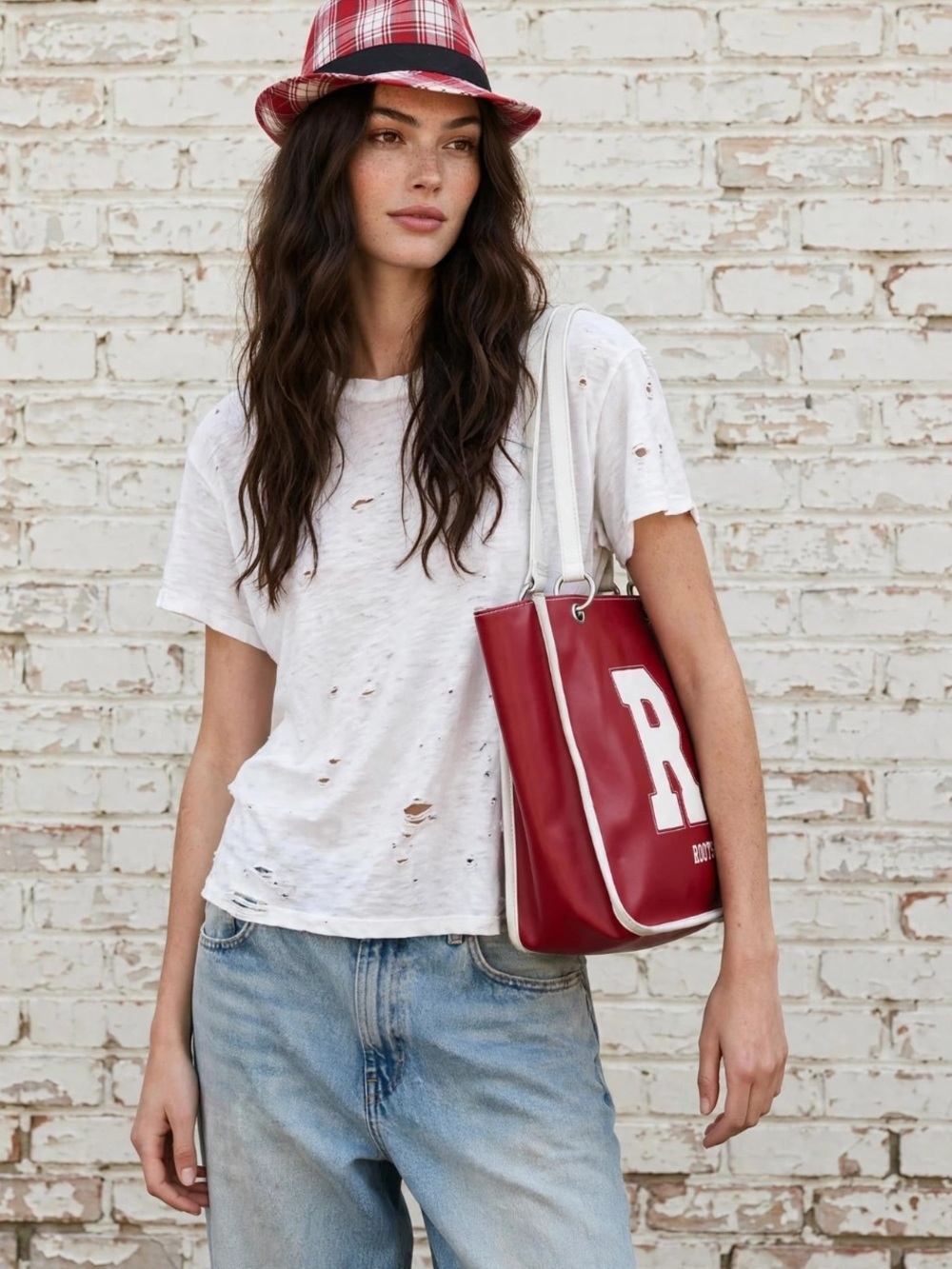 Roots shoulder bag